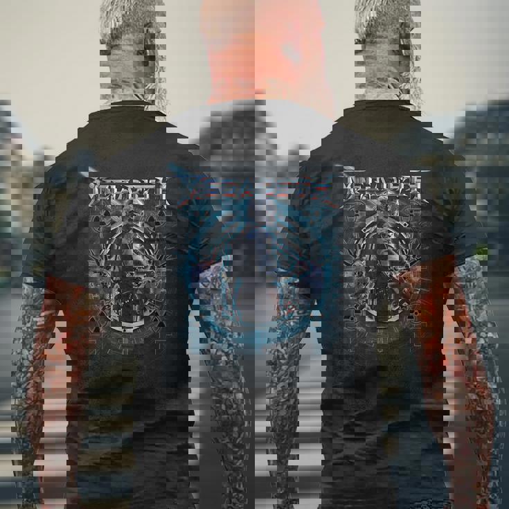 メガデス ディストピア メンズTシャツ バックプリント 高齢者への贈り物