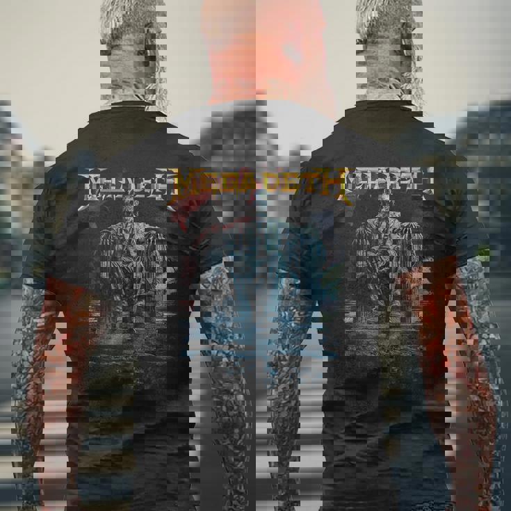 メガデス ヴィック・リンカーン メンズTシャツ バックプリント 高齢者への贈り物