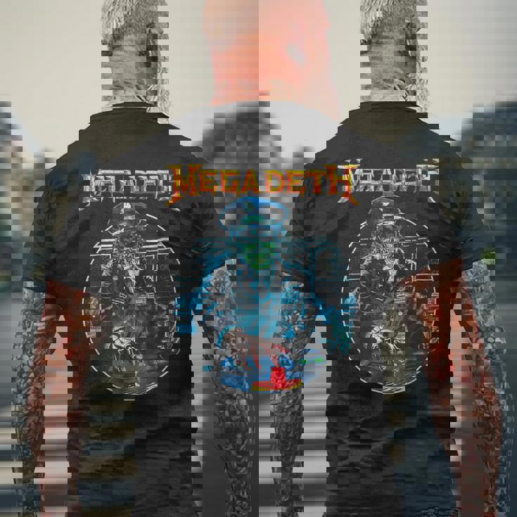 メガデス ヴィンテージ ジェネラル ヴィック メンズTシャツ バックプリント 高齢者への贈り物