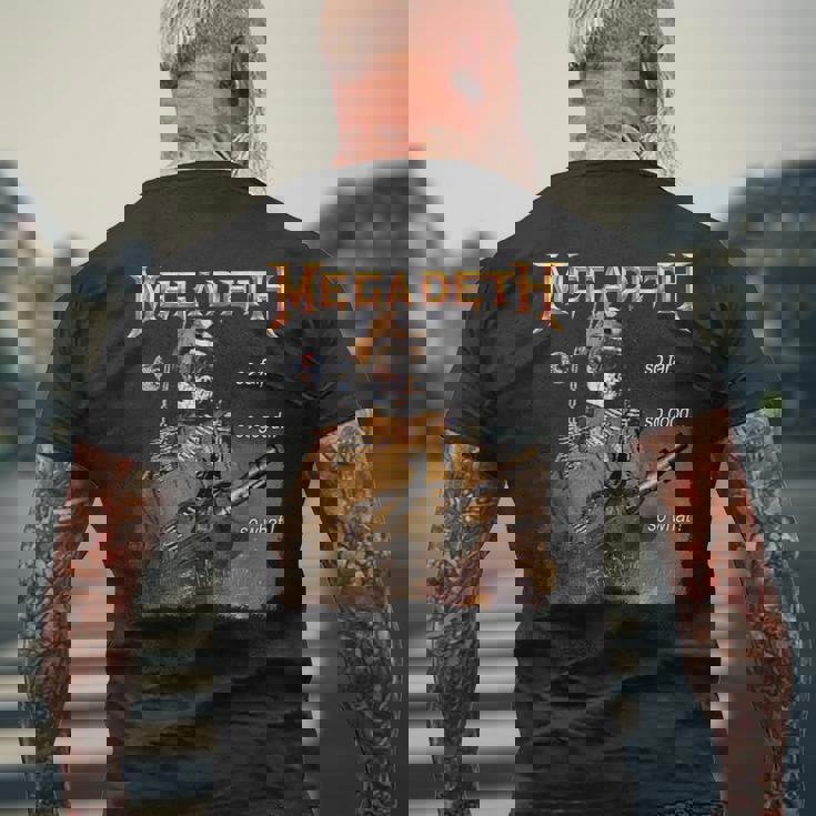 メガデス -O Faro Goodo What Nuclear メンズTシャツ バックプリント 高齢者への贈り物