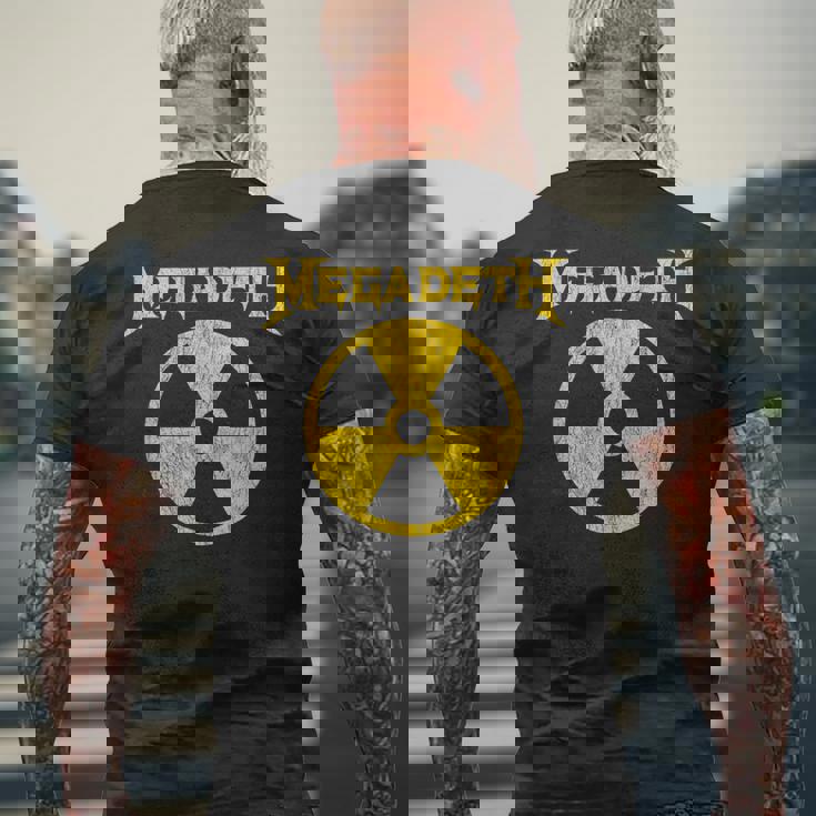 メガデス核 メンズTシャツ バックプリント 高齢者への贈り物