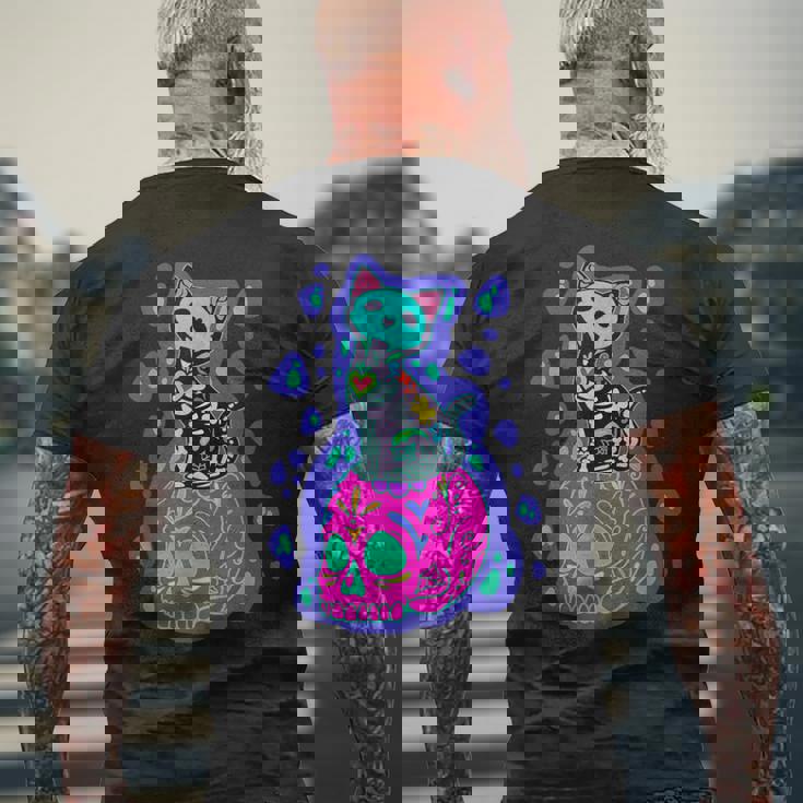 メキシコ シュガースカル メキシカン メンズTシャツ バックプリント 高齢者への贈り物