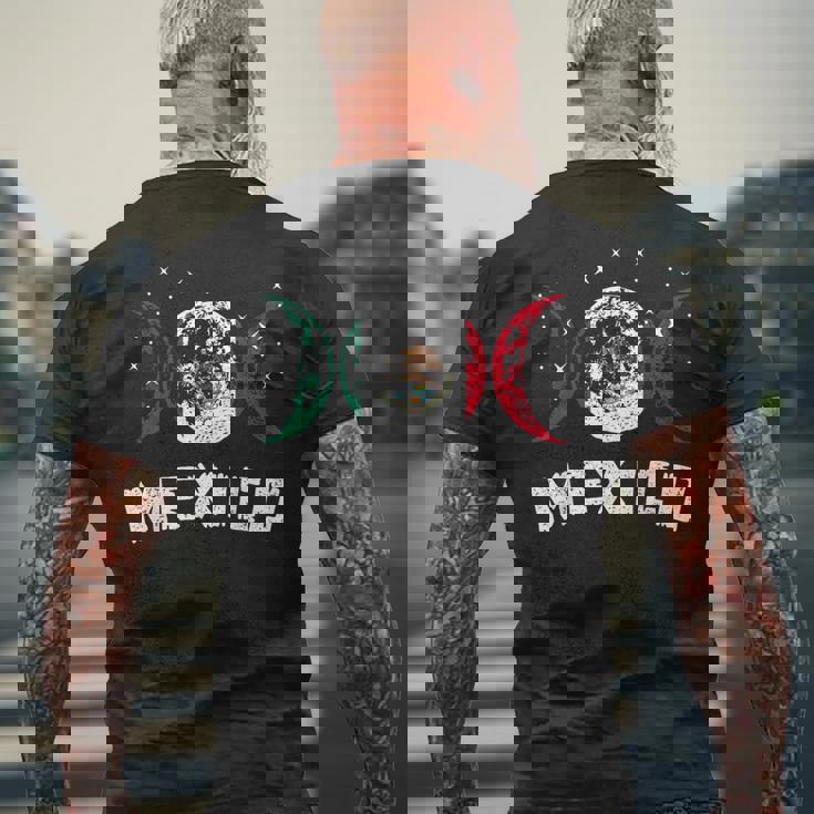 メキシコ国旗 ラブ メキシコ メンズTシャツ バックプリント 高齢者への贈り物