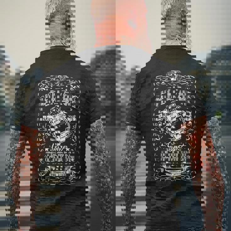 メタルゾーンインセインディストーションストロングサステインギター メンズTシャツ バックプリント 高齢者への贈り物