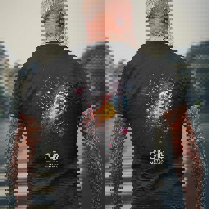 メタン 分子 化学 科学 科学 化学 愛 メンズTシャツ バックプリント 高齢者への贈り物