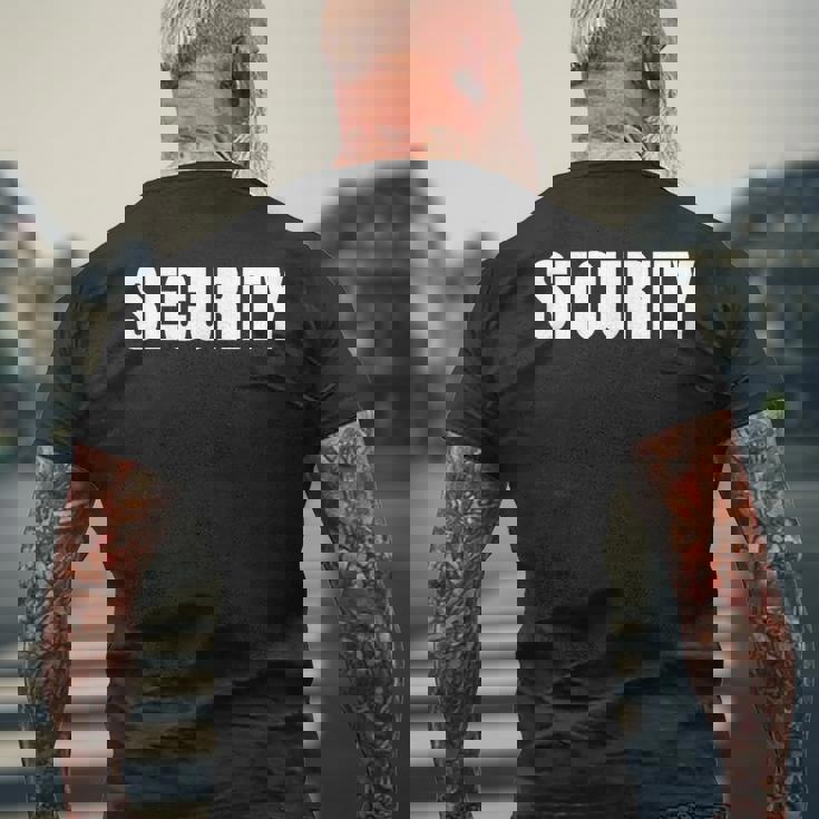 メンズecurity メンズTシャツ バックプリント 高齢者への贈り物