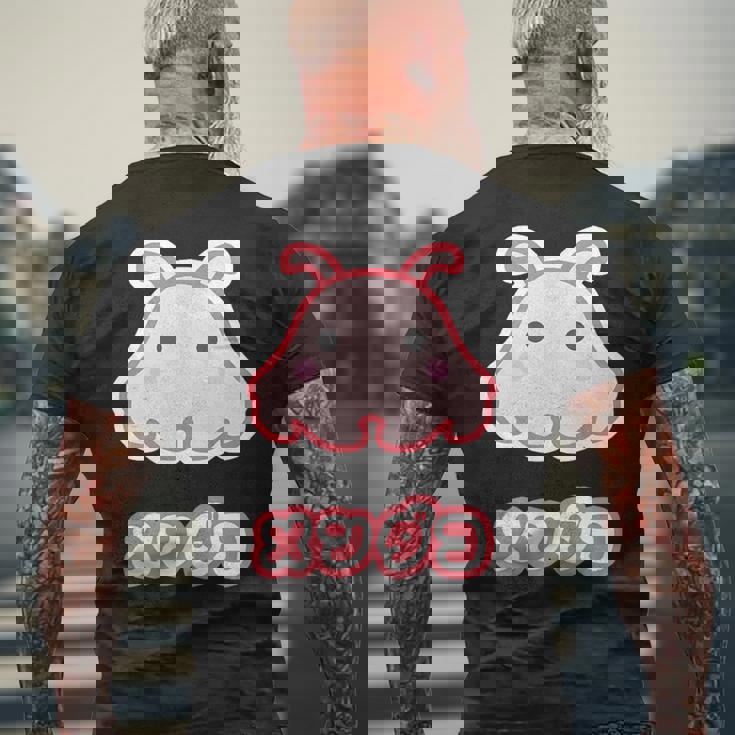 メンダコ【どうぶつフレンズ】水族館の生き物 ゆるくて かわいい 面白 動物 キャラクター イラスト メンズTシャツ バックプリント 高齢者への贈り物