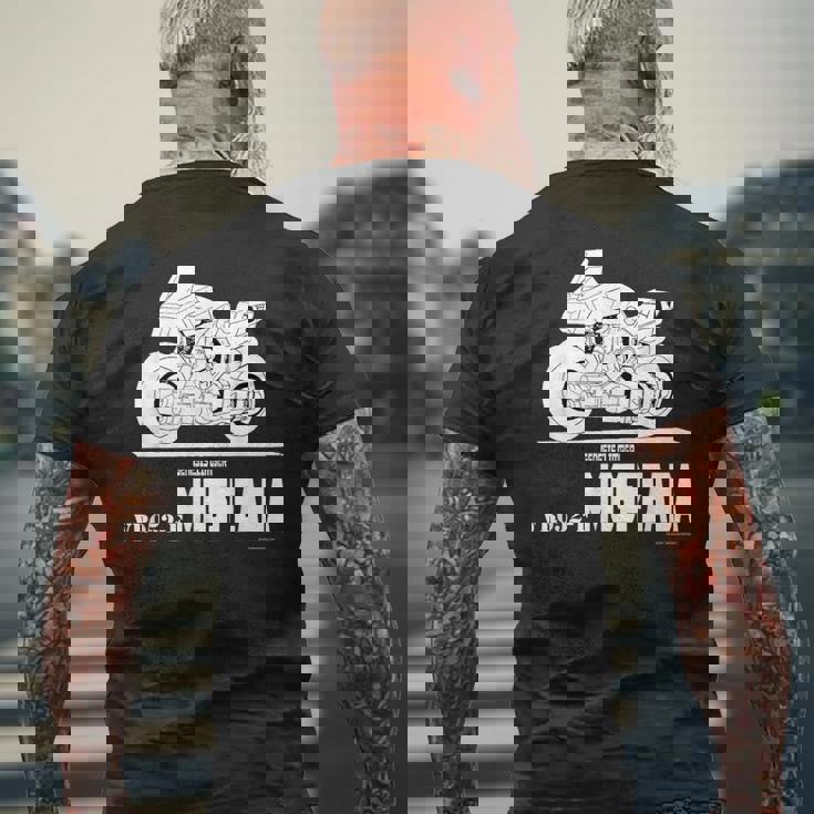 モスピーダ E メンズTシャツ バックプリント 高齢者への贈り物