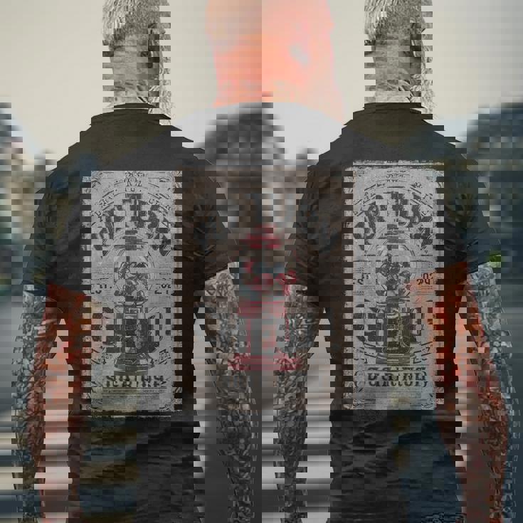 モダンヒップホップ Y2k Hip Hop ヴィンテージヒップスター エッジの効いたアーバンストリートウェア メンズTシャツ バックプリント 高齢者への贈り物