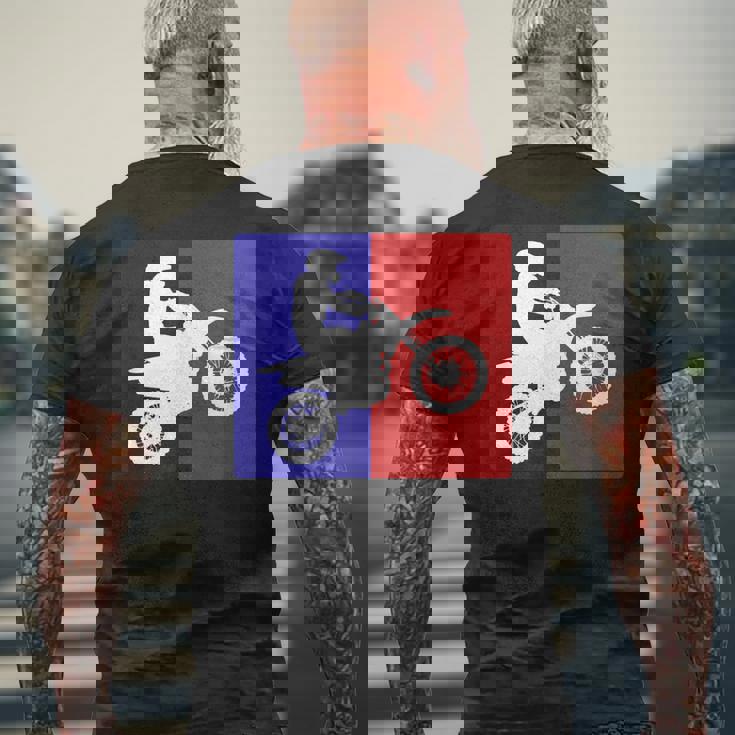 モトクロス オートバイ ダートバイク ギア レーシングウェア オフロード メンズTシャツ バックプリント 高齢者への贈り物