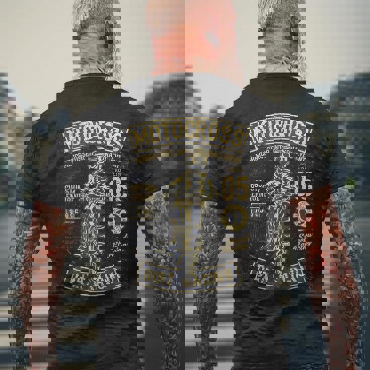 モトクロス ダートレーシング オートバイ ダートバイク メンズTシャツ バックプリント 高齢者への贈り物