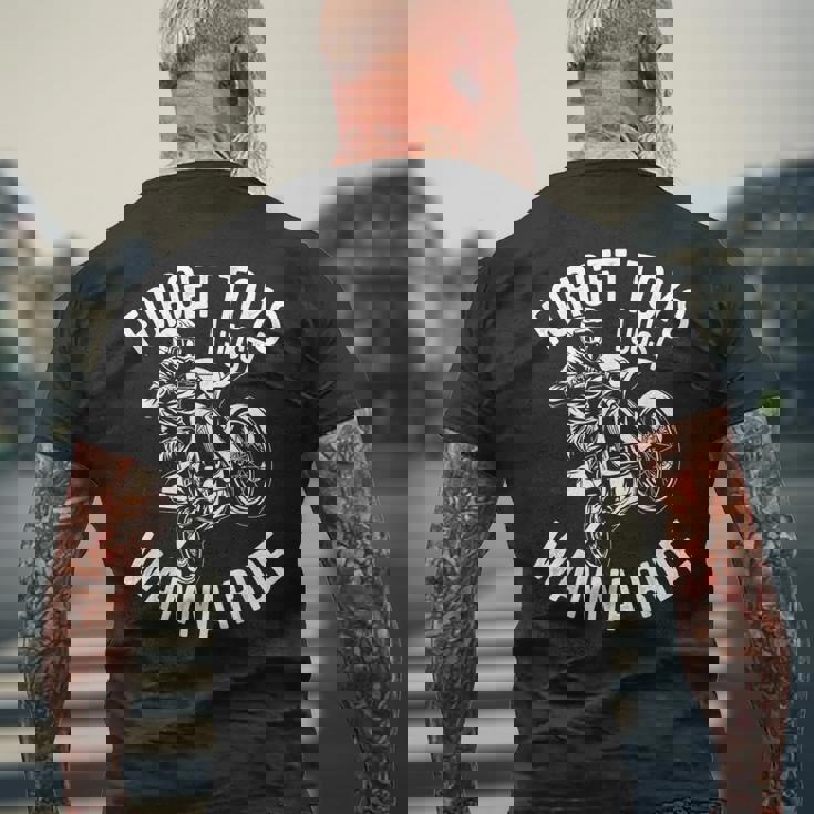 モトクロス ライダー ダートバイク ヘルメット Forget Toys I Just Wanna メンズTシャツ バックプリント 高齢者への贈り物