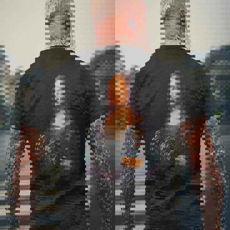 モナリザ 面白いtシャツ ジム 筋トレ ダイエット メンズ おもしろ 面白い 服 おもしろグッズ ネタ メンズTシャツ バックプリント 高齢者への贈り物