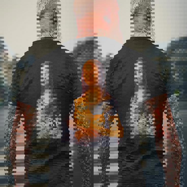 モナリザ 面白いtシャツ 柴犬 イヌ わんこ メンズ 犬好き グッズ かわいい おもしろ 面白い 服 ネタ メンズTシャツ バックプリント 高齢者への贈り物