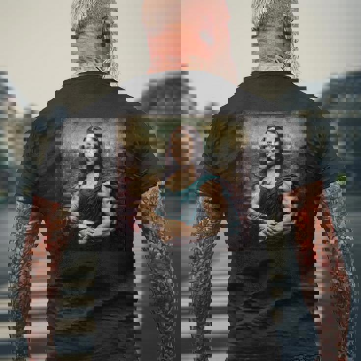 モナリザジム メンズTシャツ バックプリント 高齢者への贈り物