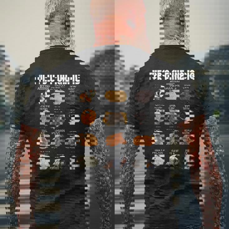 モルモットの種類 ふわふわポテト愛好家 キッズ ペット モルモット。 メンズTシャツ バックプリント 高齢者への贈り物