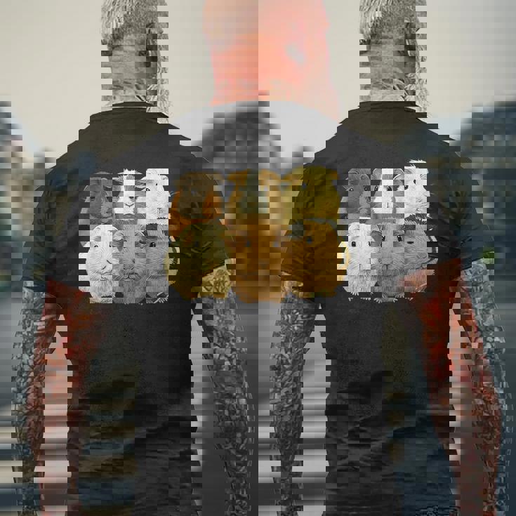 モルモット愛好家のためのモルモット。 メンズTシャツ バックプリント 高齢者への贈り物