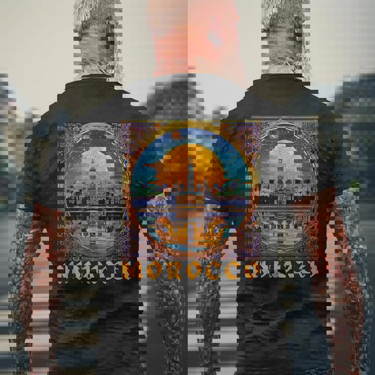 モロッコtシャツ-お土産 メンズTシャツ バックプリント 高齢者への贈り物