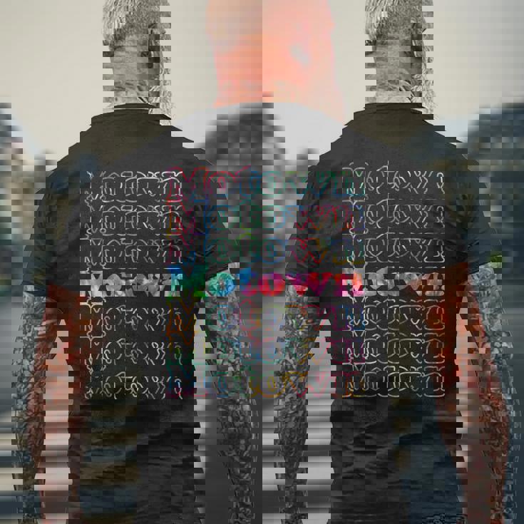 モータウン タイダイ メンズTシャツ バックプリント 高齢者への贈り物