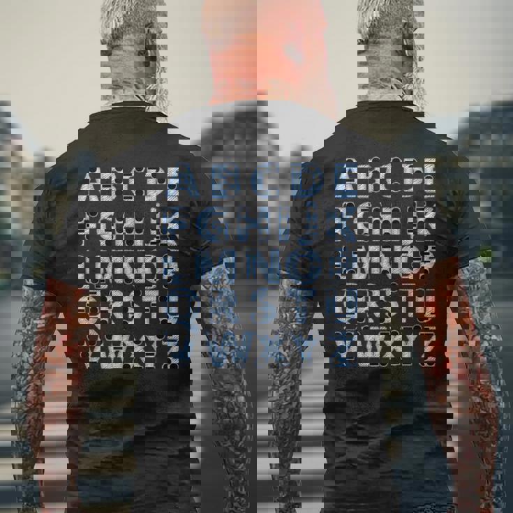 モールス信号 メンズTシャツ バックプリント 高齢者への贈り物