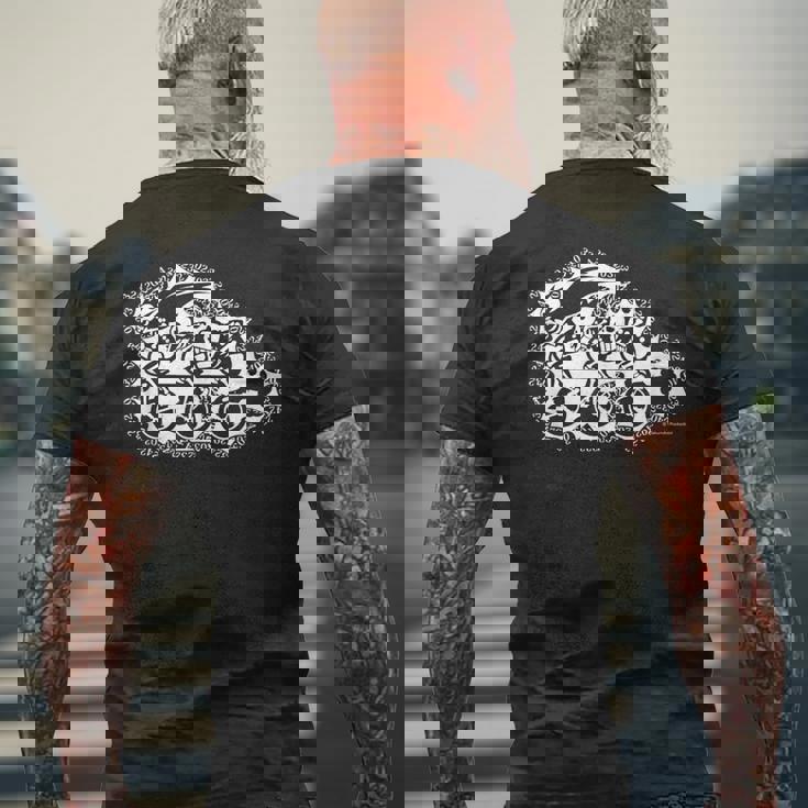 ヤッターマン おしおき三輪車a メンズTシャツ バックプリント 高齢者への贈り物