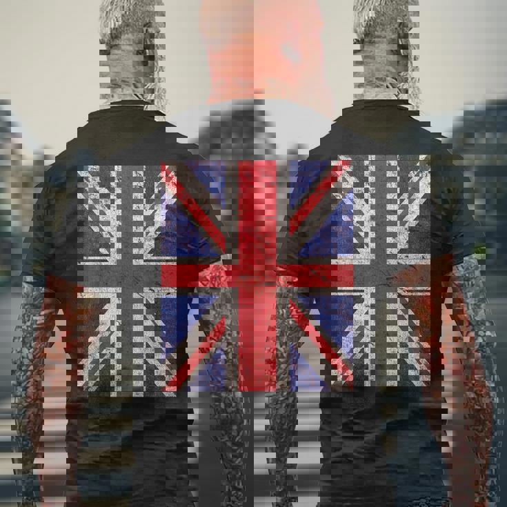 ユニオンジャックフラッグ メンズTシャツ バックプリント 高齢者への贈り物