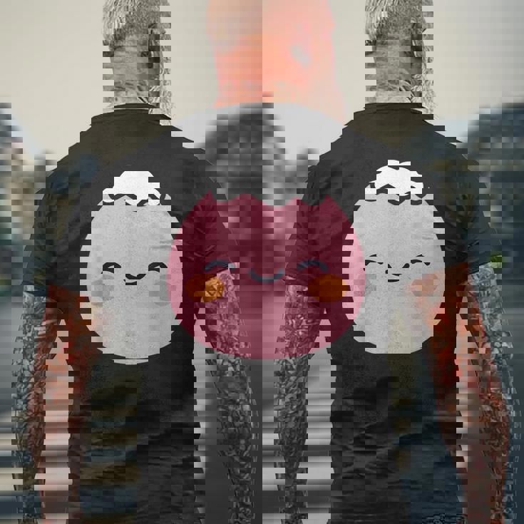 ユーモア餅 シンプルでミニマルな和スイーツ餅 Mochi メンズTシャツ バックプリント 高齢者への贈り物