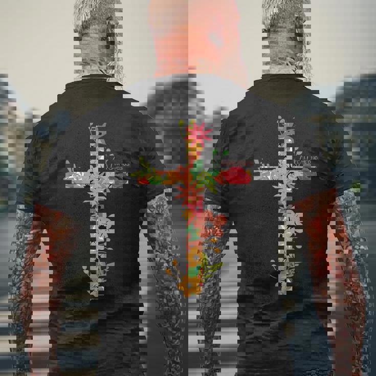 ヨハネ3 メンズTシャツ バックプリント 高齢者への贈り物