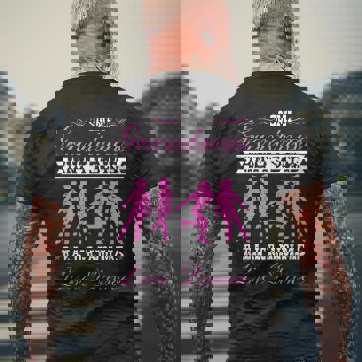 ラインダンシングカントリー ウエスタンラインダンス メンズTシャツ バックプリント 高齢者への贈り物