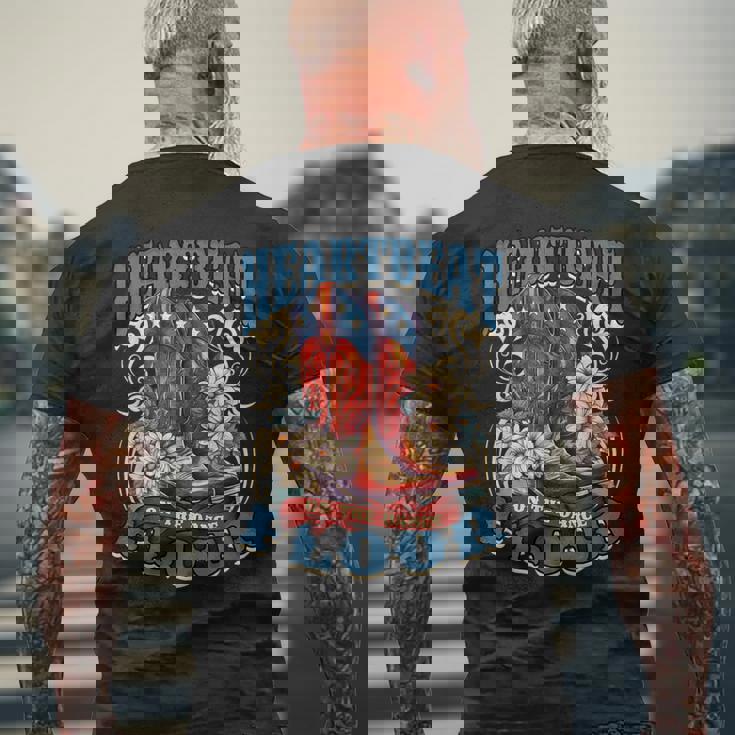 ラインダンス Heartbeat On The Dancefloor メンズTシャツ バックプリント 高齢者への贈り物