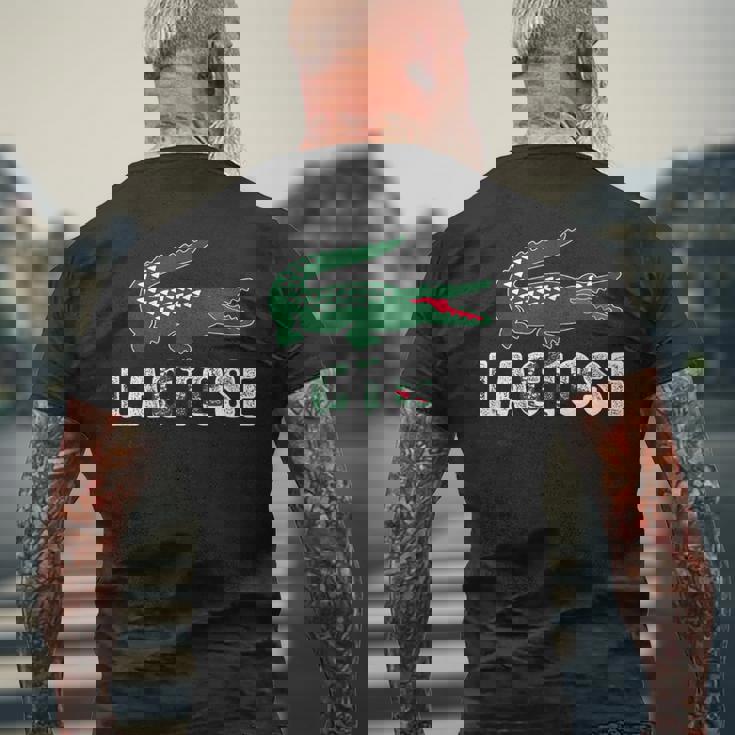 ラクトース-乳糖不耐症クロコダイルパロディtシャツ メンズTシャツ バックプリント 高齢者への贈り物