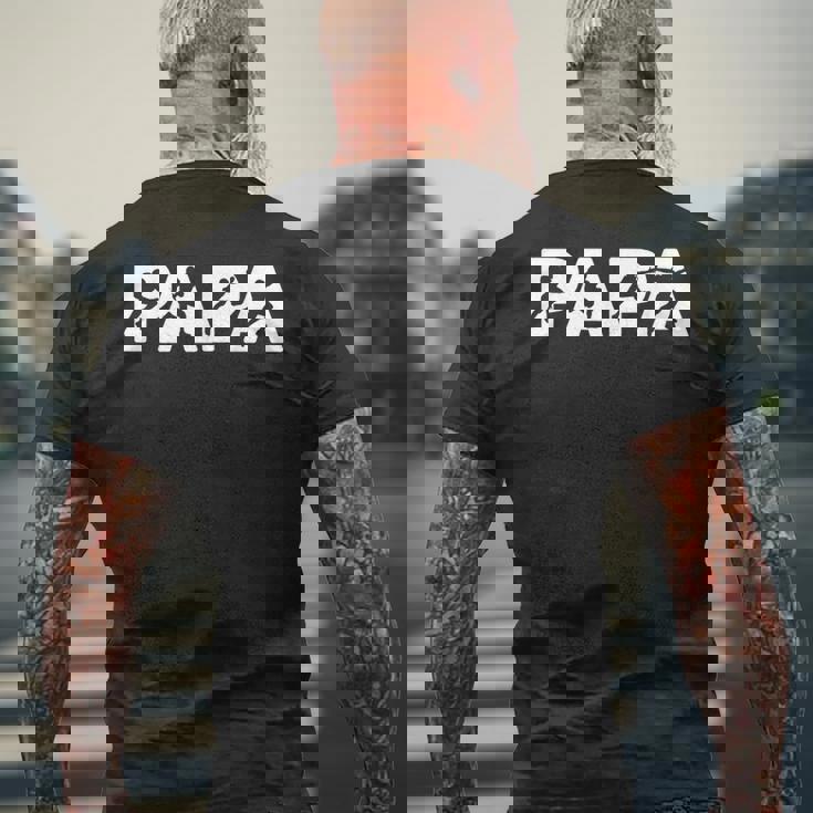 メンズ ラグビーのお父さんtシャツ、面白いパパラグビーの父 メンズTシャツ バックプリント 高齢者への贈り物