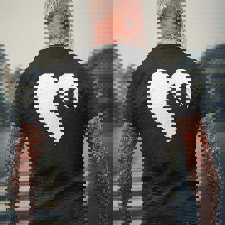 リス どんぐり 森 動物好き ハートツリー シマリス ナッツ メンズTシャツ バックプリント 高齢者への贈り物