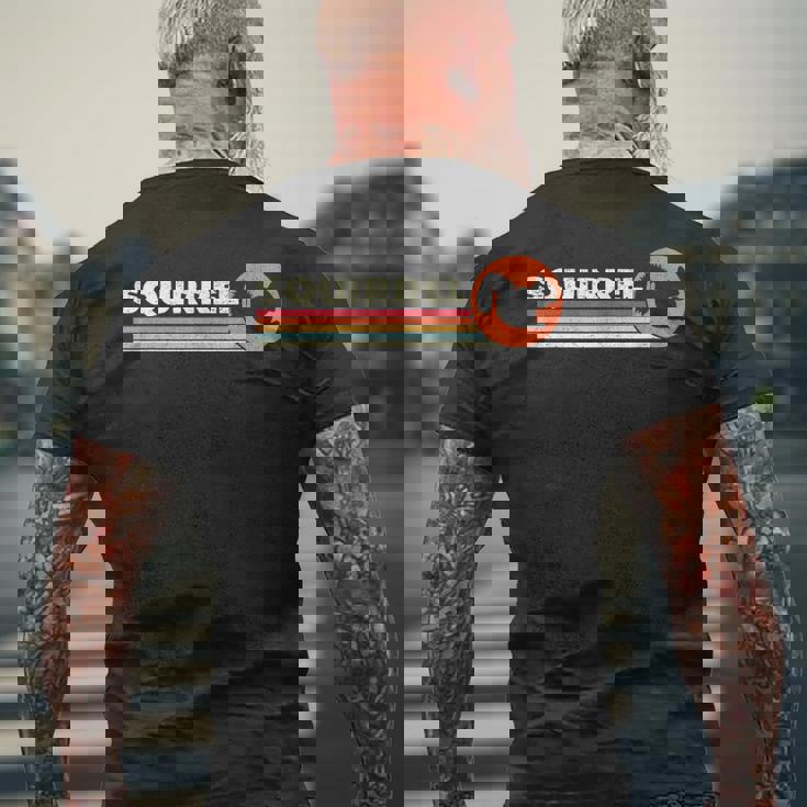 リス ヴィンテージ キッズ メンズ レディース レトロ シマリス メンズTシャツ バックプリント 高齢者への贈り物