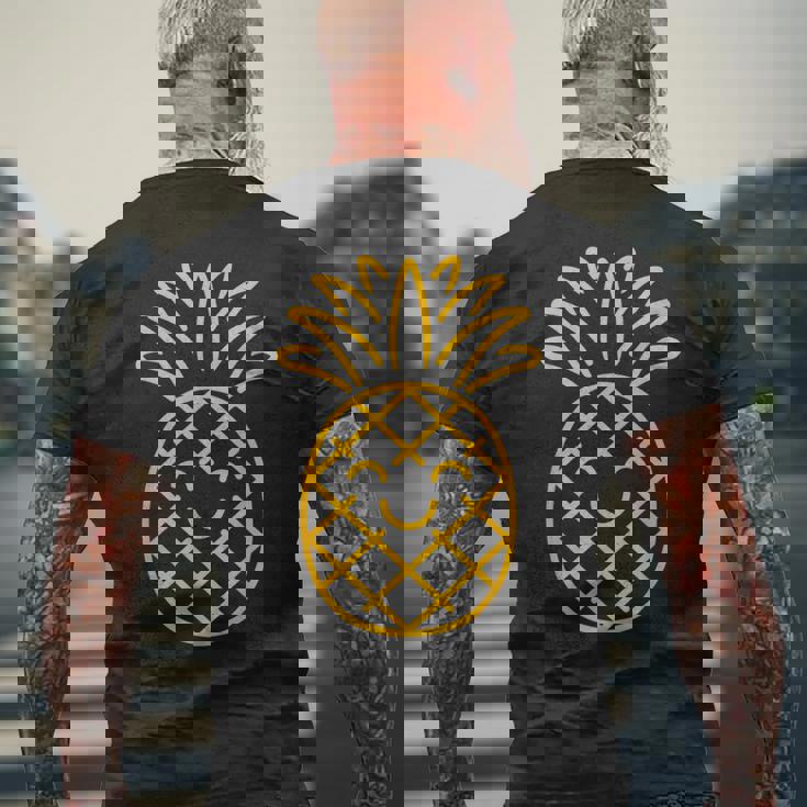 リトル パイナップル フルーツ 面白くてかわいいミニマリストのシンプルなパイナップル メンズTシャツ バックプリント 高齢者への贈り物