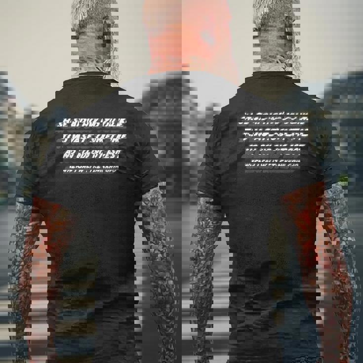 リトル・ニッキ・グラインドを見た時 メンズTシャツ バックプリント 高齢者への贈り物