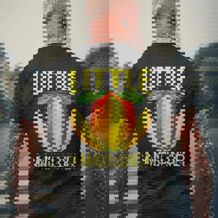 リトル・マンゴー・ラヴァー・アイ・マンゴー メンズTシャツ バックプリント 高齢者への贈り物