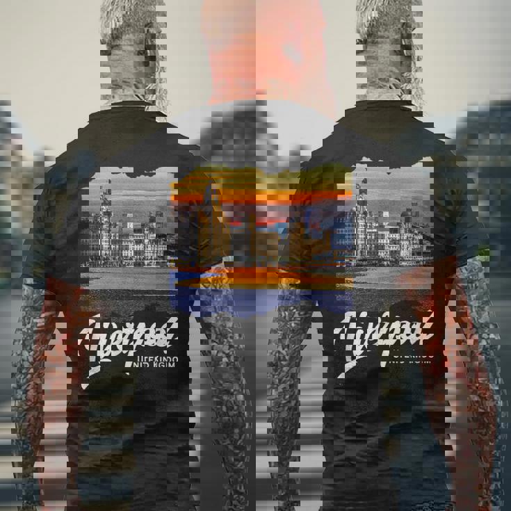 リバプール イングランド お土産 リバプール メンズTシャツ バックプリント 高齢者への贈り物