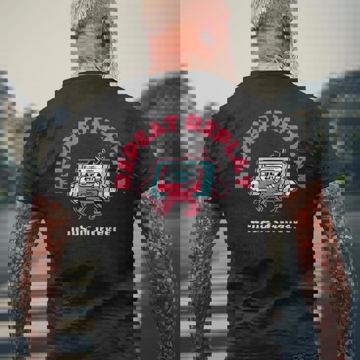 リピートリプレイ メンズTシャツ バックプリント 高齢者への贈り物