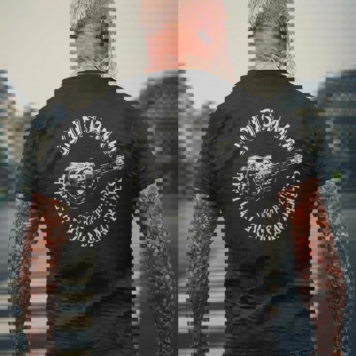 ルイジアナ スワンプ ブルースアメリカンギター 音楽 ビンテージ メンズTシャツ バックプリント 高齢者への贈り物