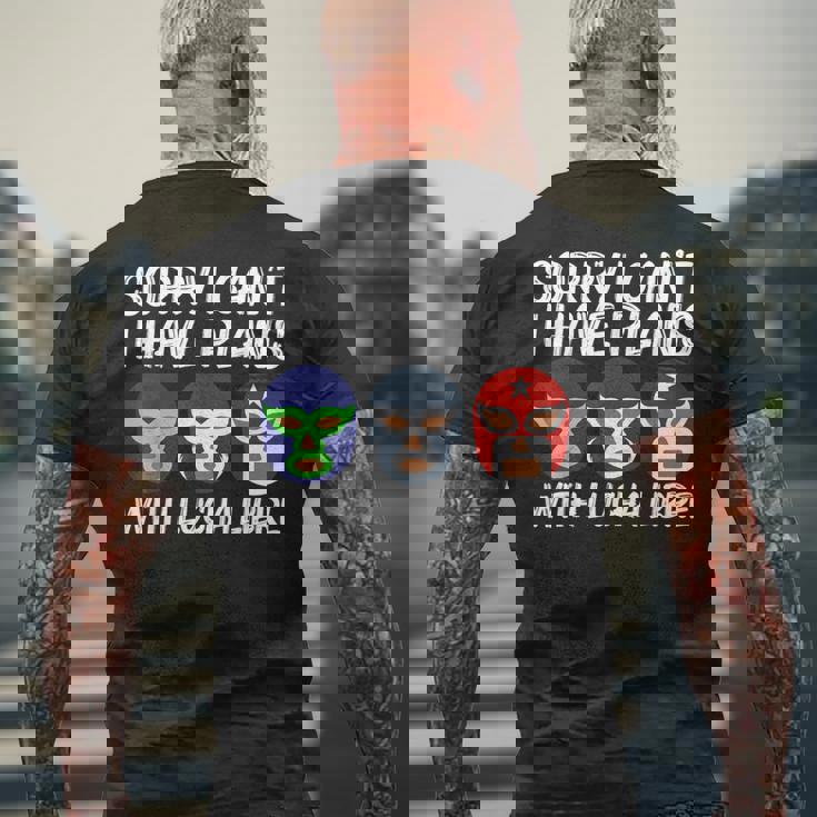 ルチャリブレ メンズ レディース ルチャール メキシカンレスラー メンズTシャツ バックプリント 高齢者への贈り物