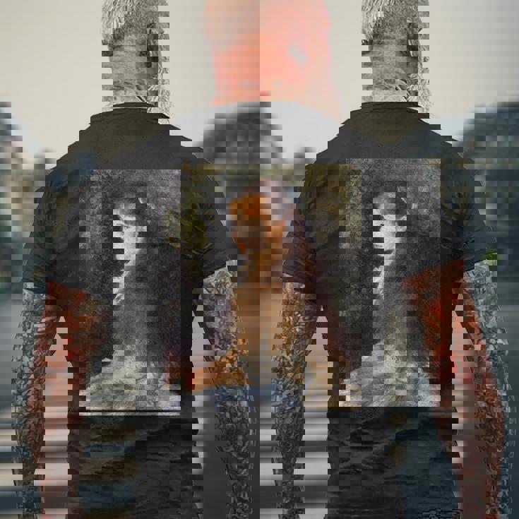 ルノワール／可愛いイレーヌ【世界の名画】（高精細画質）Renoir 美術館アート メンズTシャツ バックプリント 高齢者への贈り物