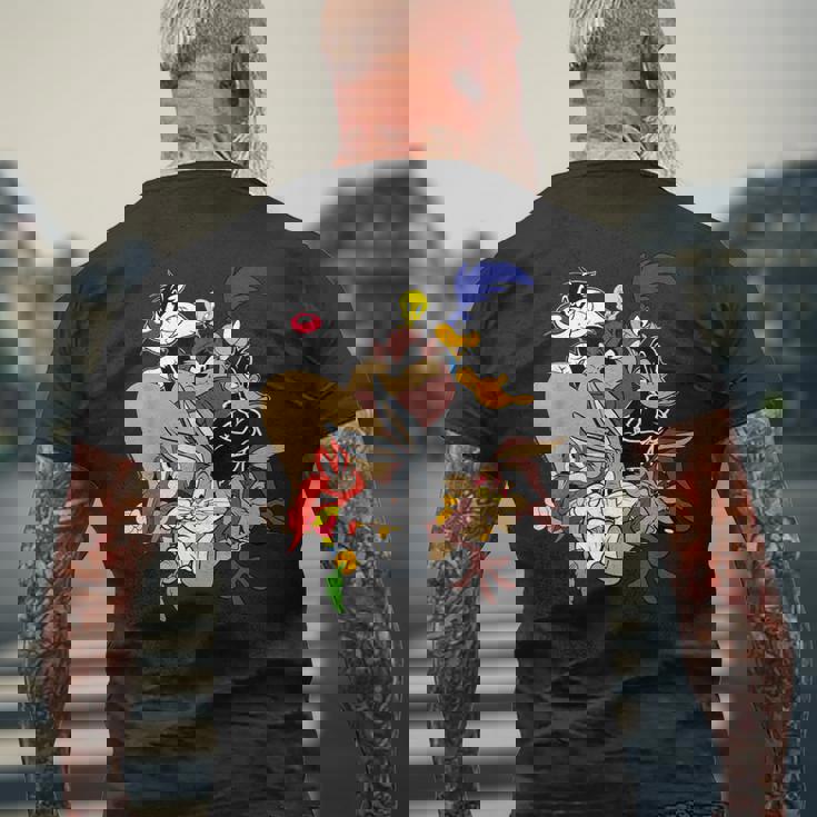 ルーニー・テューンズ メインキャラクター グループtシャツ メンズTシャツ バックプリント 高齢者への贈り物