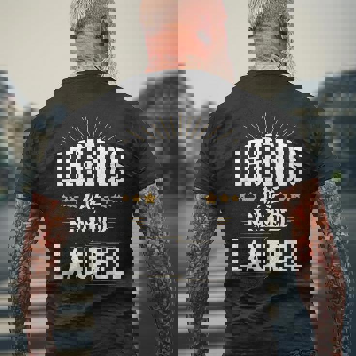 レジェンド・イズ・ネーム・ローレル メンズTシャツ バックプリント 高齢者への贈り物