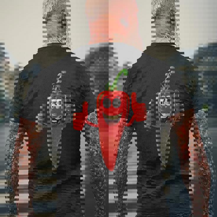 レッドパプリカ メンズTシャツ バックプリント 高齢者への贈り物