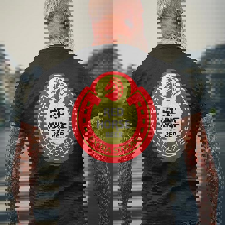 レッドホース メンズTシャツ バックプリント 高齢者への贈り物