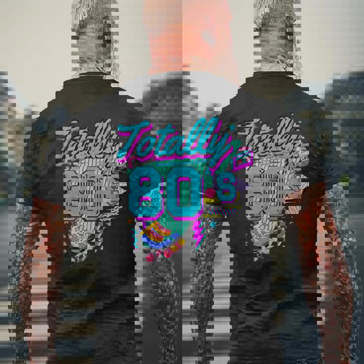 レトロ 1980年代 カラフル 80年代 面白い 80 レイブ テーマ パーティー メンズTシャツ バックプリント 高齢者への贈り物