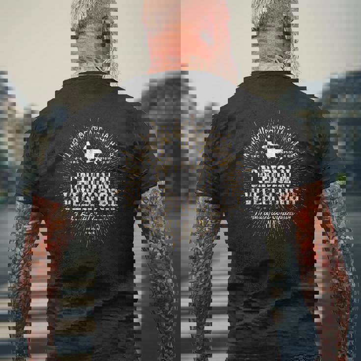 レトロ カーディガン・ウェルシュ・コーギー ヴィンテージ メンズTシャツ バックプリント 高齢者への贈り物