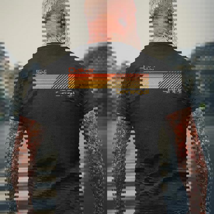 レトロ ダカール セネガル 長袖tシャツ メンズTシャツ バックプリント 高齢者への贈り物