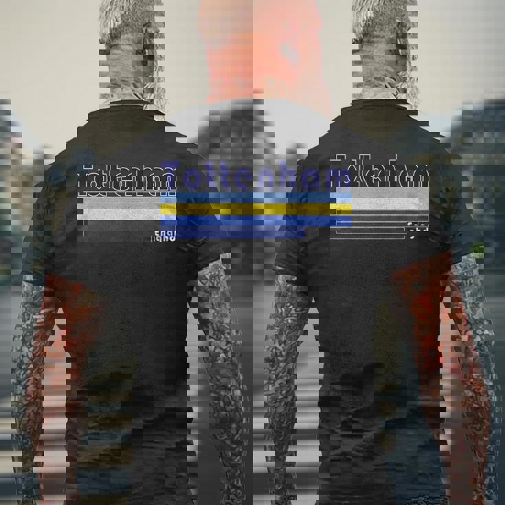 レトロ トッテナム ロンドン メンズTシャツ バックプリント 高齢者への贈り物